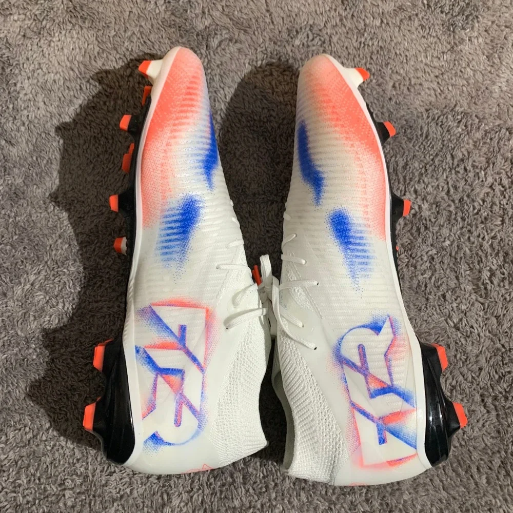Puma‎ Future 7 Soccer Cleats White Blue Orange 108588-01 Mens 11.5US
